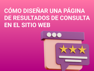 Cómo diseñar una página de resultados de consulta en el sitio web