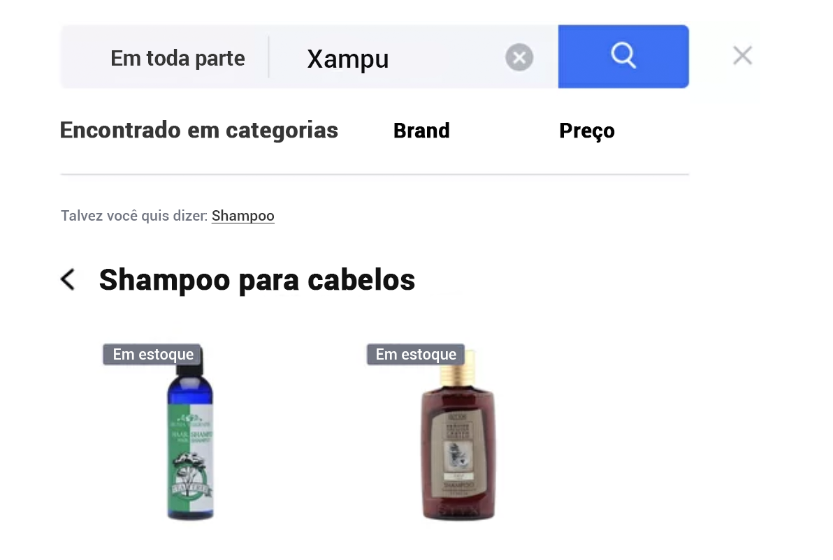 Correção de erros de digitação